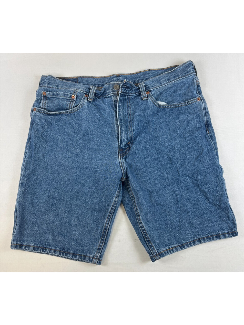 Levi's 405 Men 36x10 Blue Denim Cut-Off Shorts Casual Denim